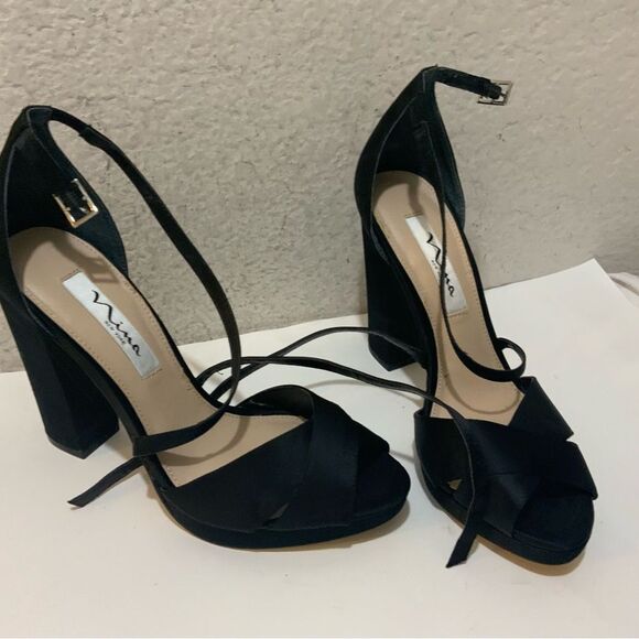 Nina Marylyn Platform Evening Sandals 7.5 M - Picture 4 of 9
